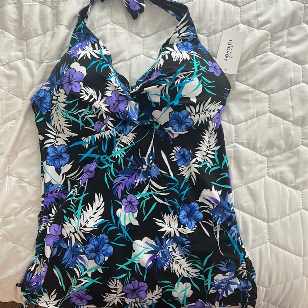 Brand new swim halter top tankini